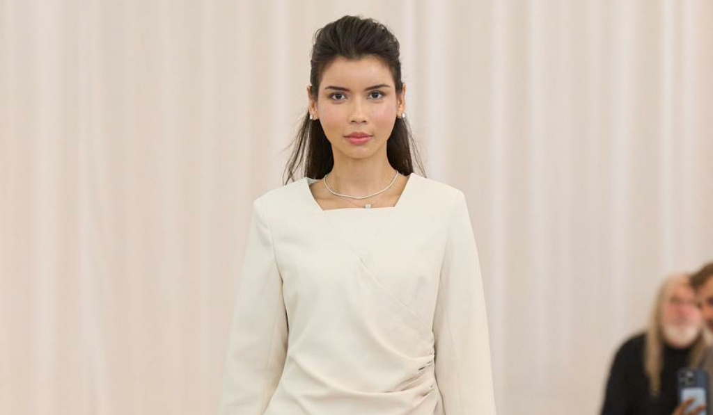 Model Sabrina Chairunnisa, saat mengikuti New York Fashion Week