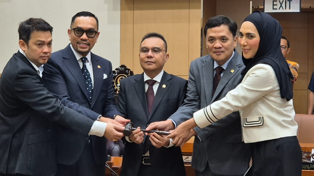 Sahroni terpilih kembali sebagai Wakil Ketua Komisi III menggantikan Rusdi Masse Mappasessu (Ashar/sinpo.id)