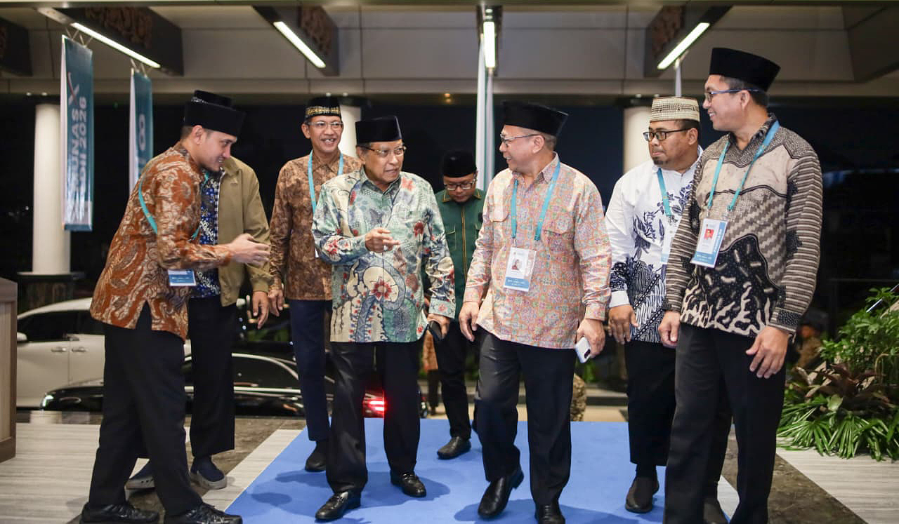 Said Aqil saat menjadi pembicara pada Munas X LDII. (Agus Priatna/SinPo.id)