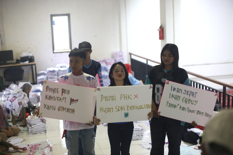 Selebgram Citayam gelar fashion show untuk mendongkrak pelaku UMKM di Indonesia (Ashar/SinPo.id)