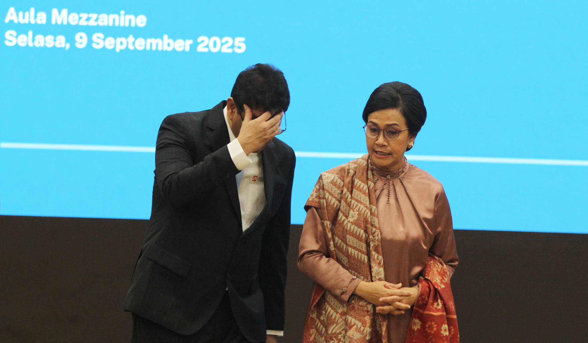 Sertijab Menteri Keuangan. (Agus Priatna/SinPo.id)