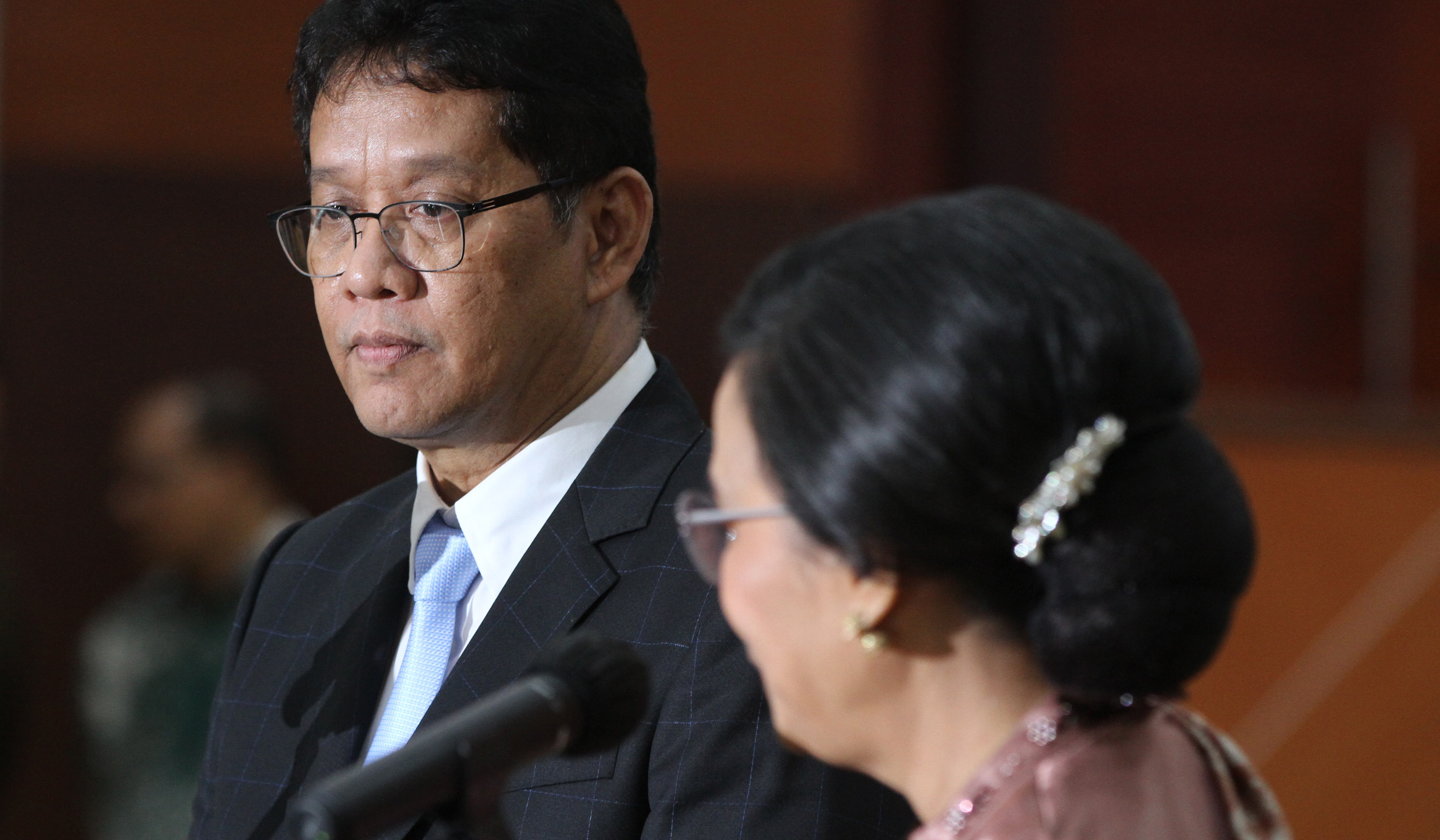 Sertijab Menteri Keuangan. (Agus Priatna/SinPo.id)