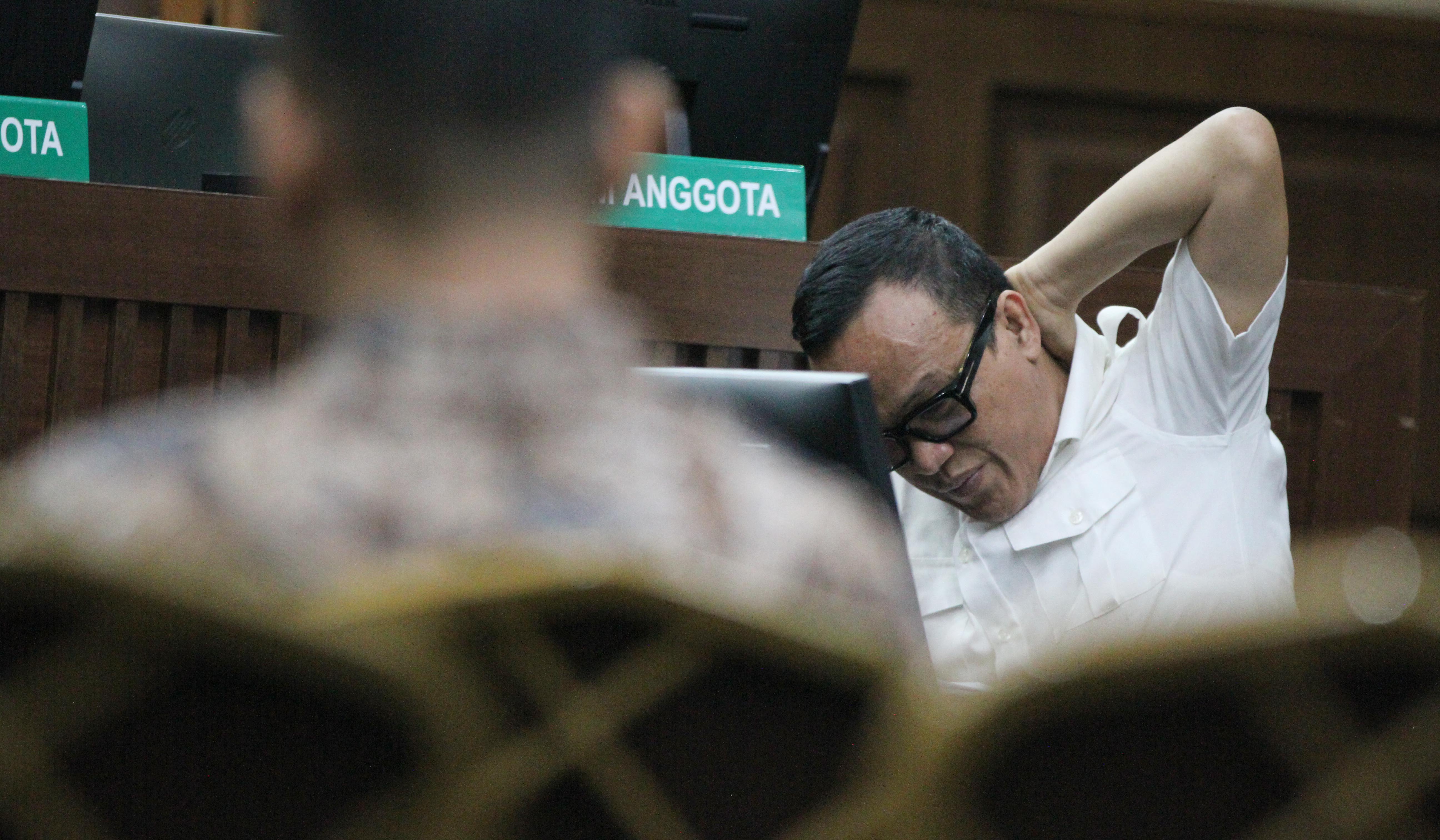 Sidang Immanuel Ebenezer di Tipikor. (Agus Priatna/SinPo.id)