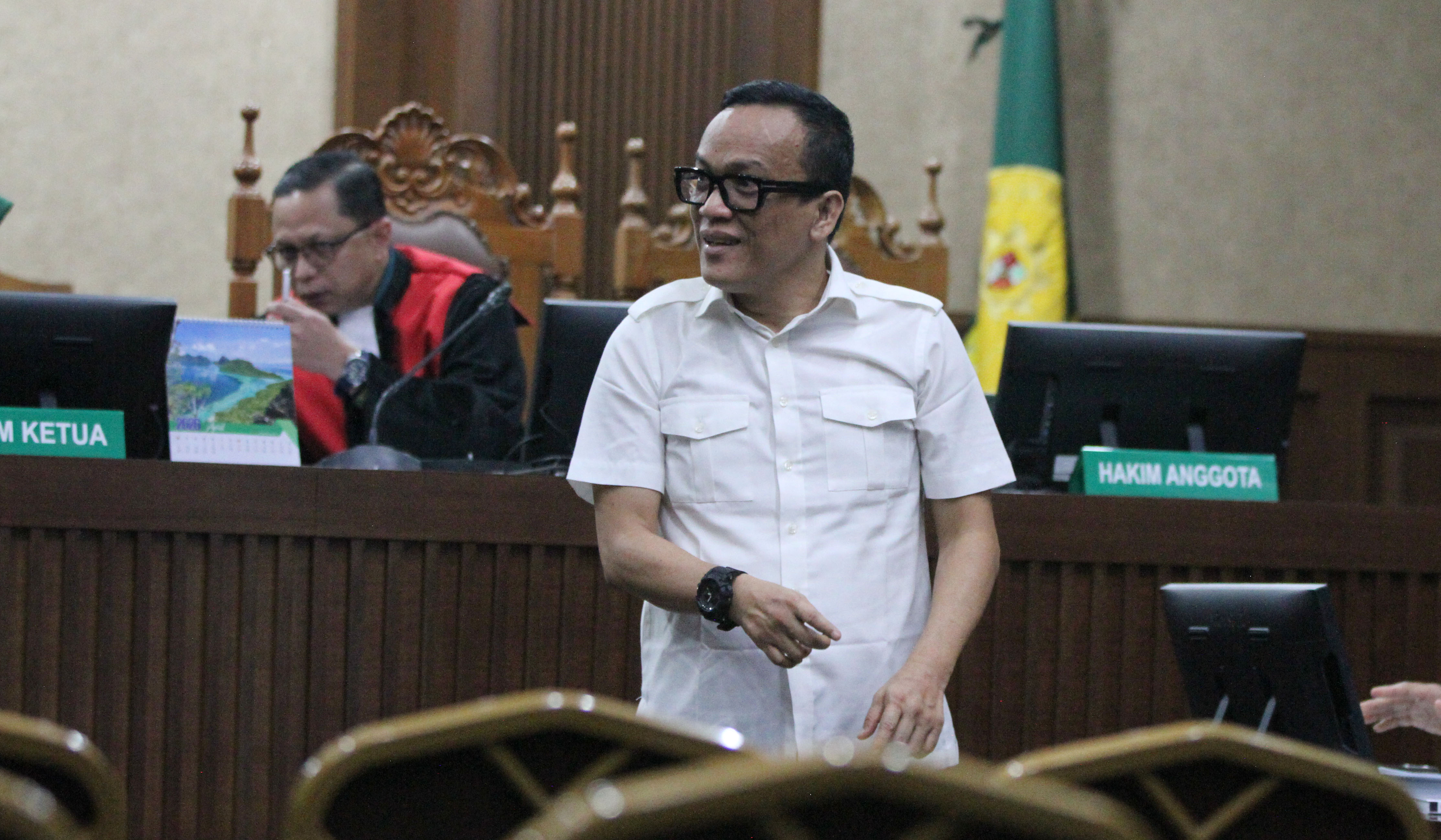 Sidang Immanuel Ebenezer di Tipikor. (Agus Priatna/SinPo.id)