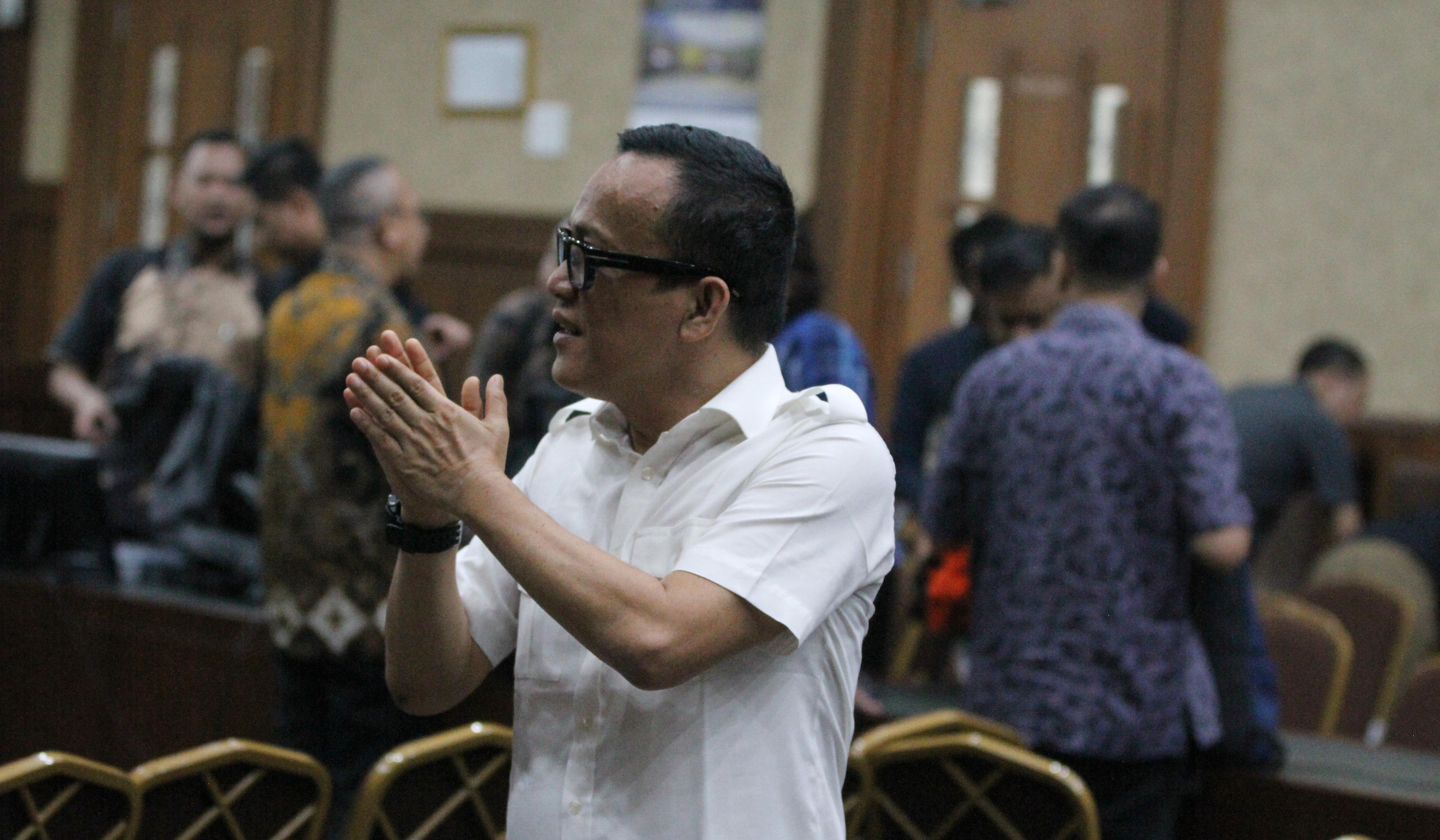 Sidang Immanuel Ebenezer di Tipikor. (Agus Priatna/SinPo.id)