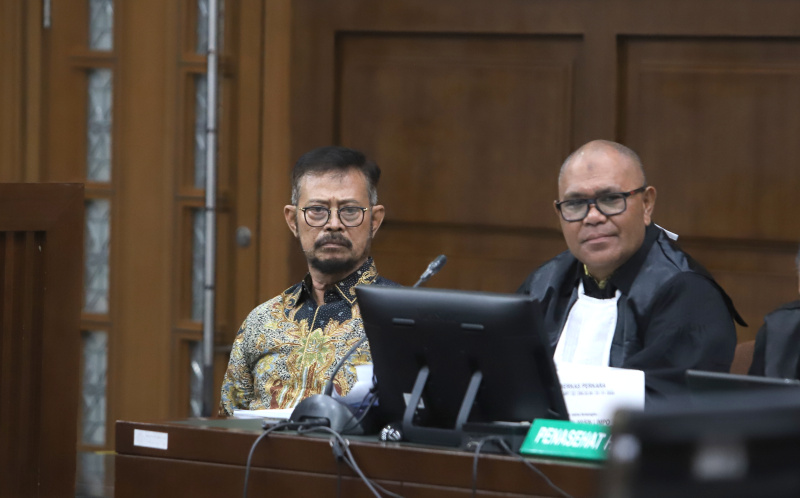 PN Tipikor hadirkan saksi ajudan mantan Menteri Pertanian Syahrul Yasin Limpo (Ashar/SinPo.id)