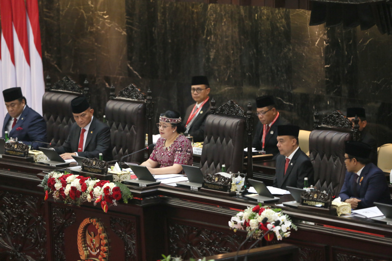 Sidang Paripurna DPR RI Masa Persidangan I Tahun 2023-2024 dengan pidato Presiden Jokowi pengantar RAPBN 2024 (Ashar/SinPo.id)