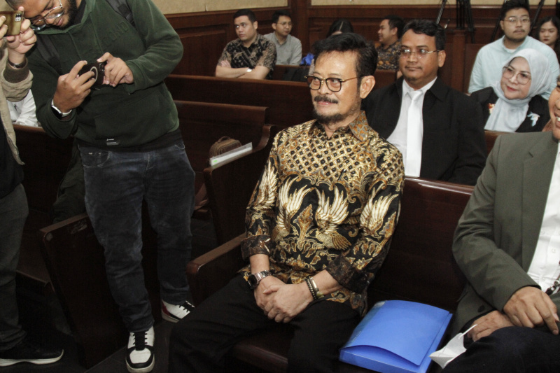 Sidang perdana mantan eks Menteri Pertanian Syahrul Yasin Limpo di gelar di pengadilan Tipikor Jakarta Pusat (Ashar/SinPo.id)