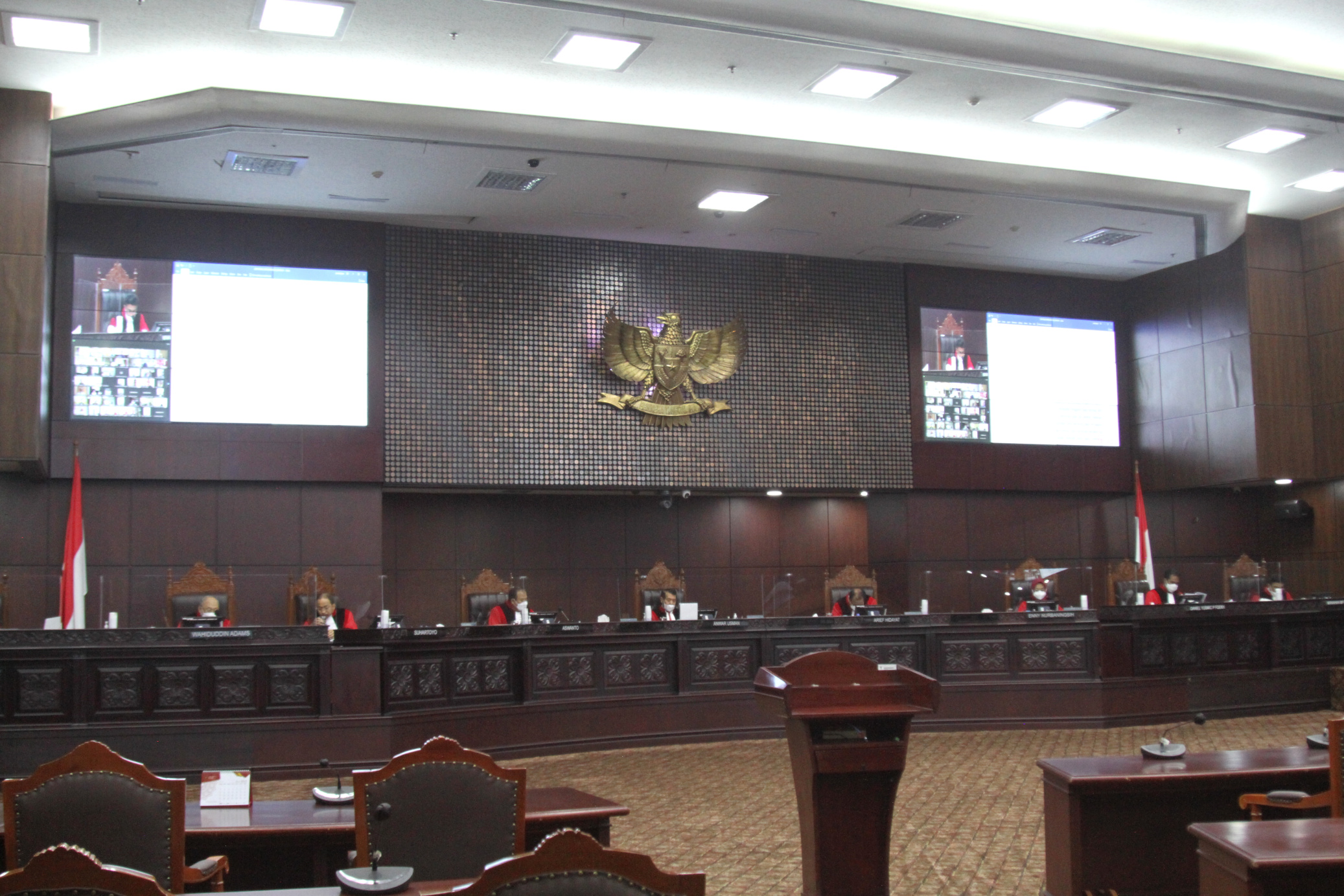 Sidang Mahkamah Konstitusi uji materi penggunaan ganja untuk medis (Ashar/SinPo.id)