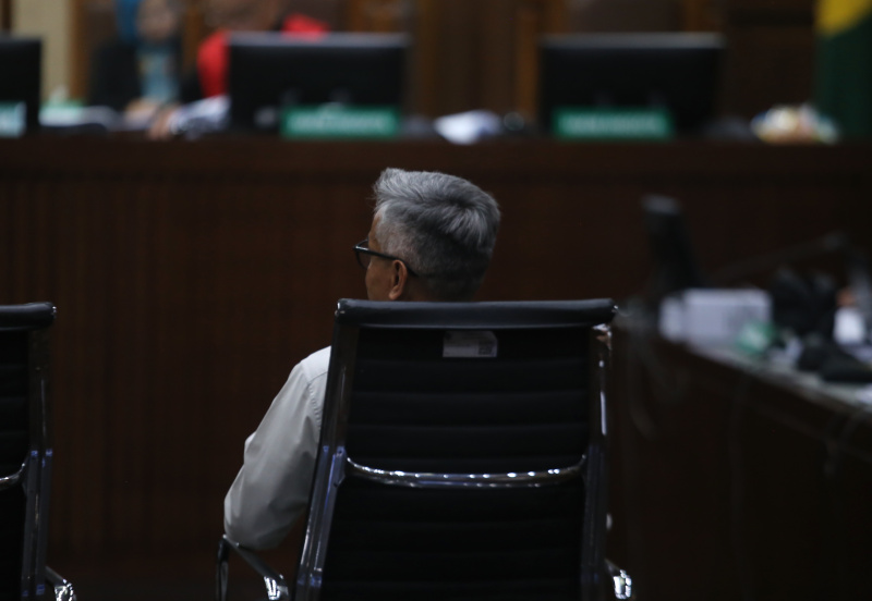 Sidang mendengar keterangan saksi terdakwa Sekjen PDIP Hasto Kristiyanto di PN Tipikor (Ashar/SinPo.id)