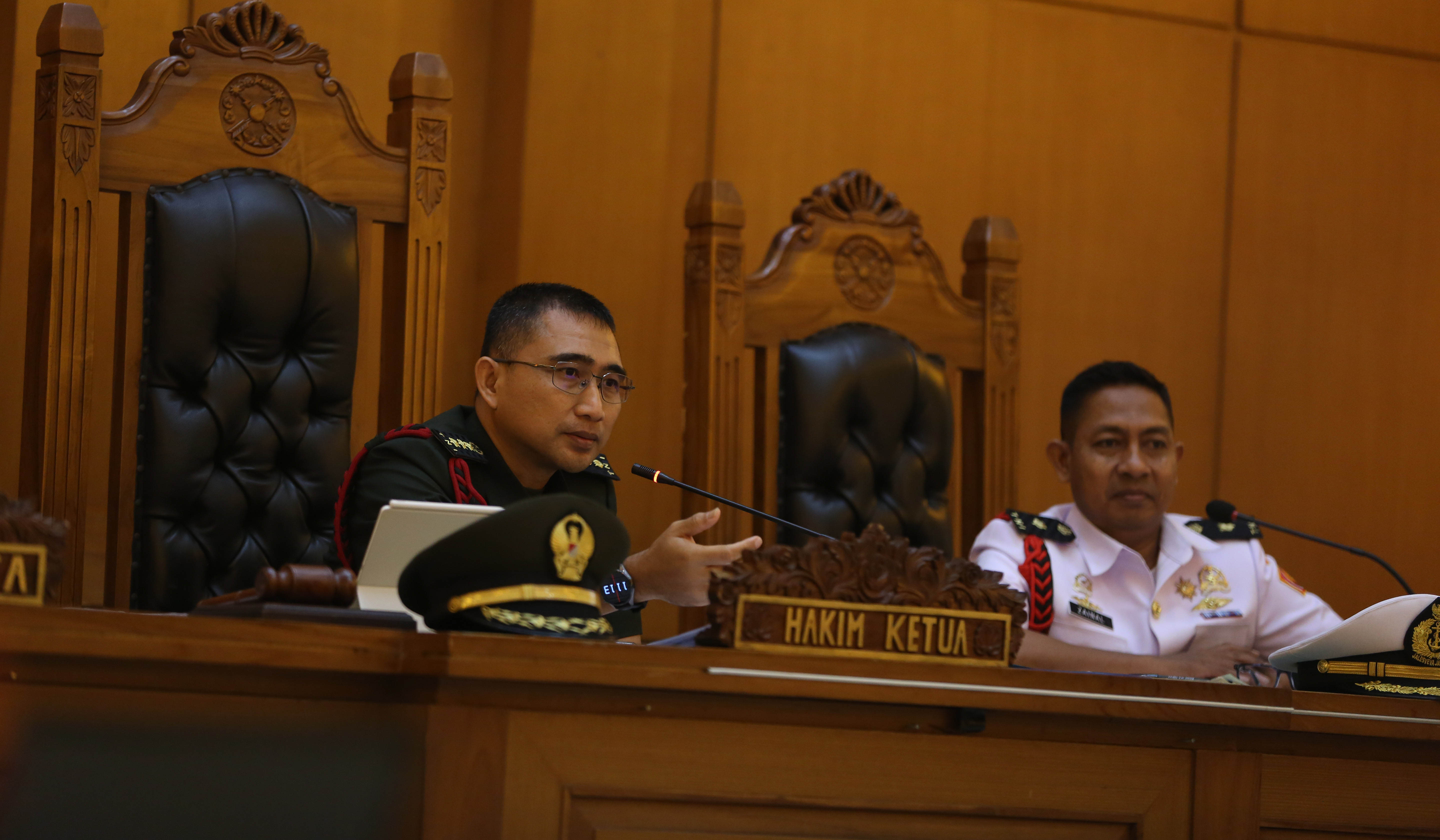 Sidang lanjutan penyerangan air keras oleh oknum TNI. (Agus Priatna/SinPo.id)