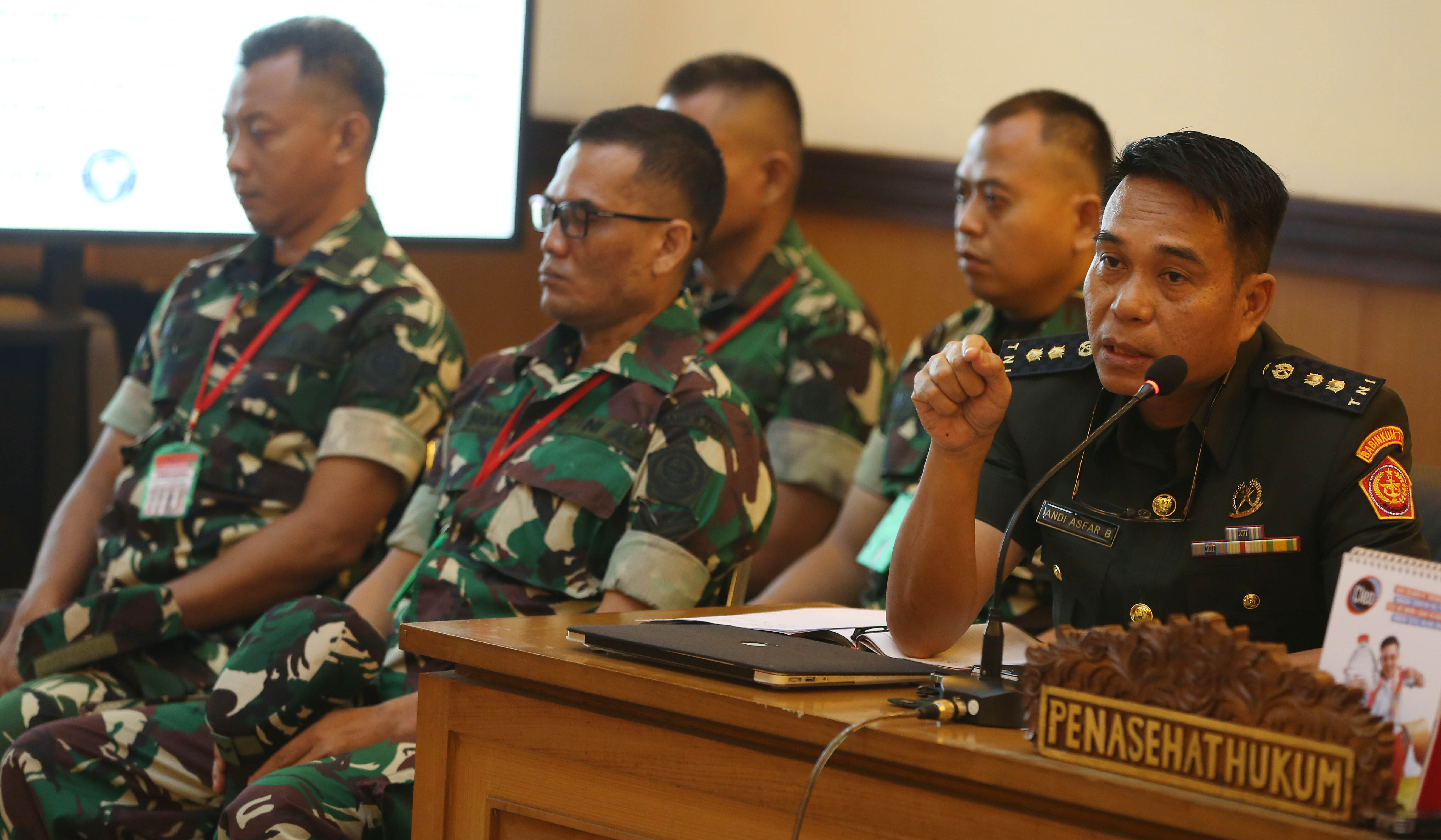 Sidang lanjutan penyerangan air keras oleh oknum TNI. (Agus Priatna/SinPo.id)