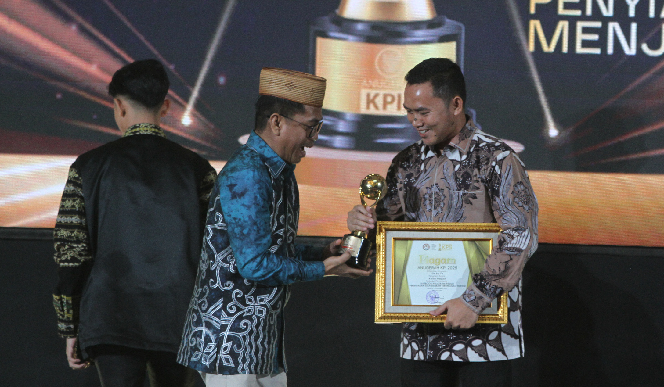 Sin Po Tv raih Anugerah KPI 2025. (Agus Priatna/SinPo.id)