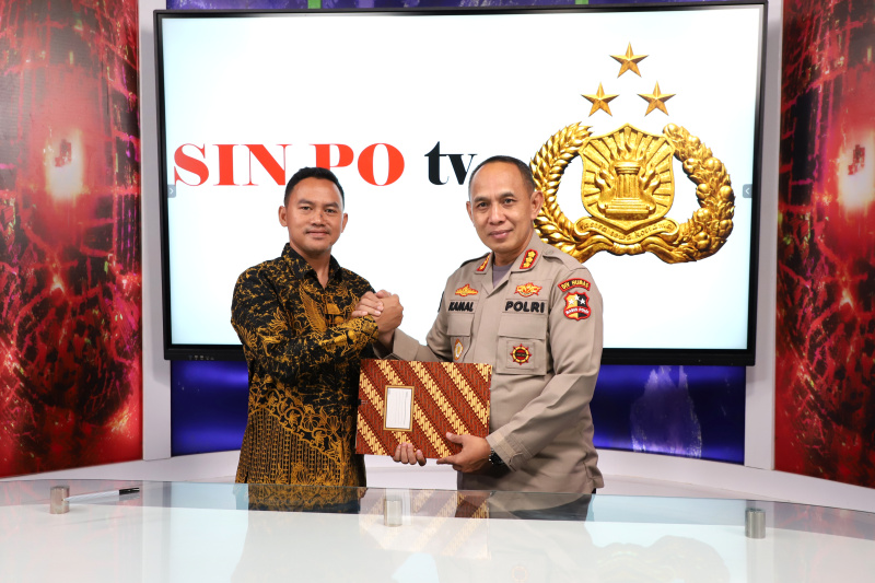 Sinpo TV resmi berkolaborasi dengan Divisi Humas Mabes Polri (Ashar/SinPo.id)