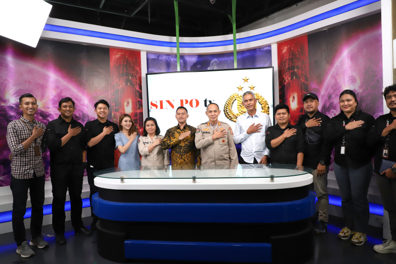 Sinpo TV resmi berkolaborasi dengan Divisi Humas Mabes Polri (Ashar/SinPo.id)
