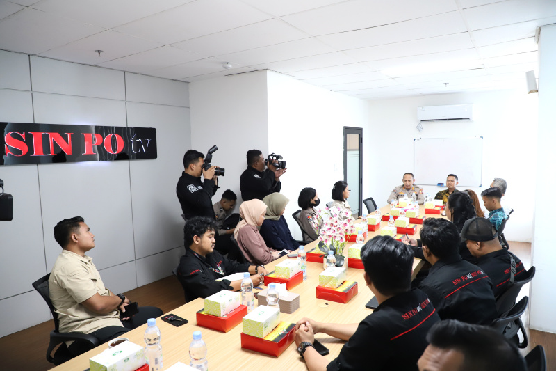 Sinpo TV resmi berkolaborasi dengan Divisi Humas Mabes Polri (Ashar/SinPo.id)