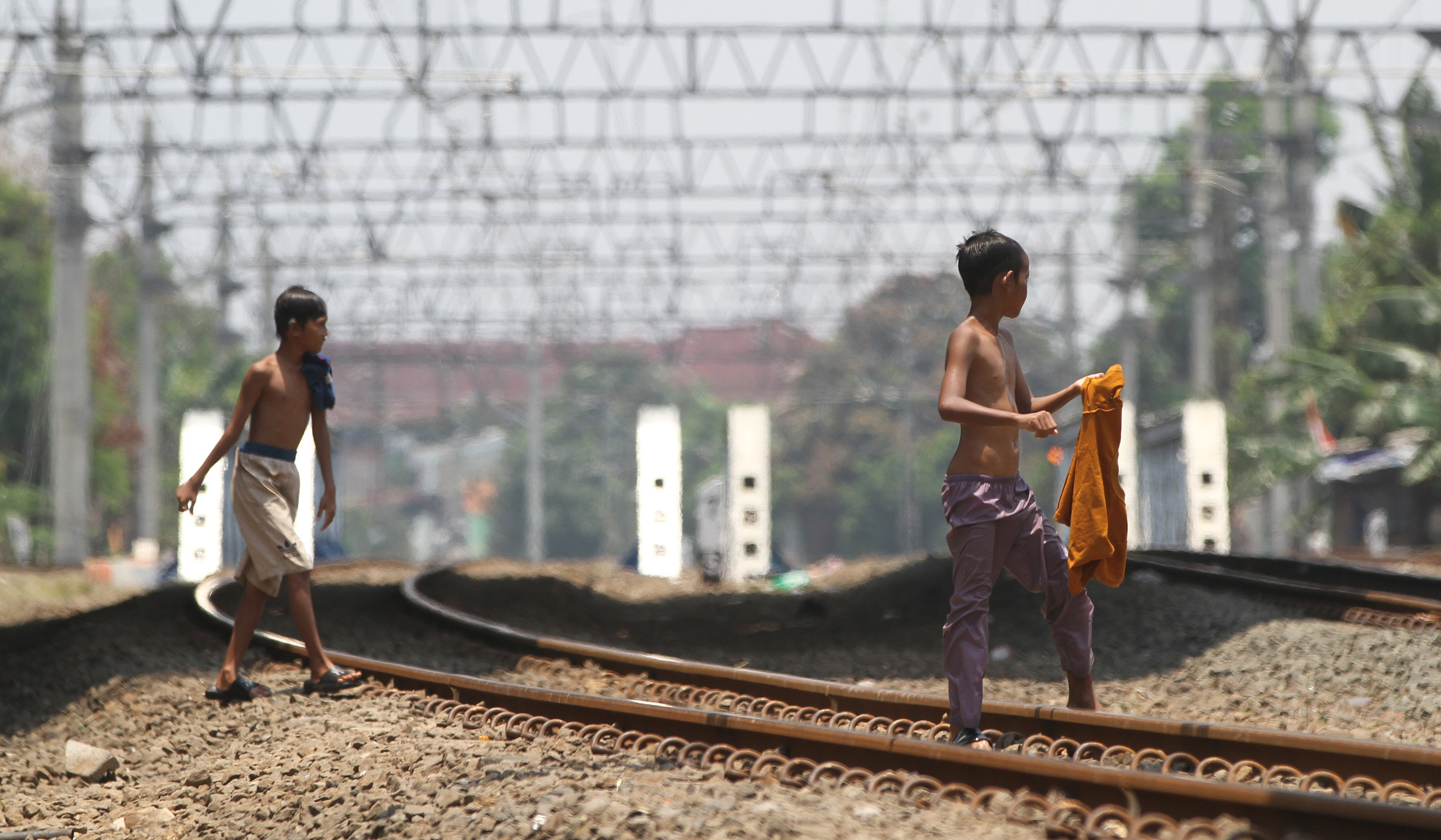 Stasiun JIS, Jakarta. (Agus Priatna/SinPo.id)