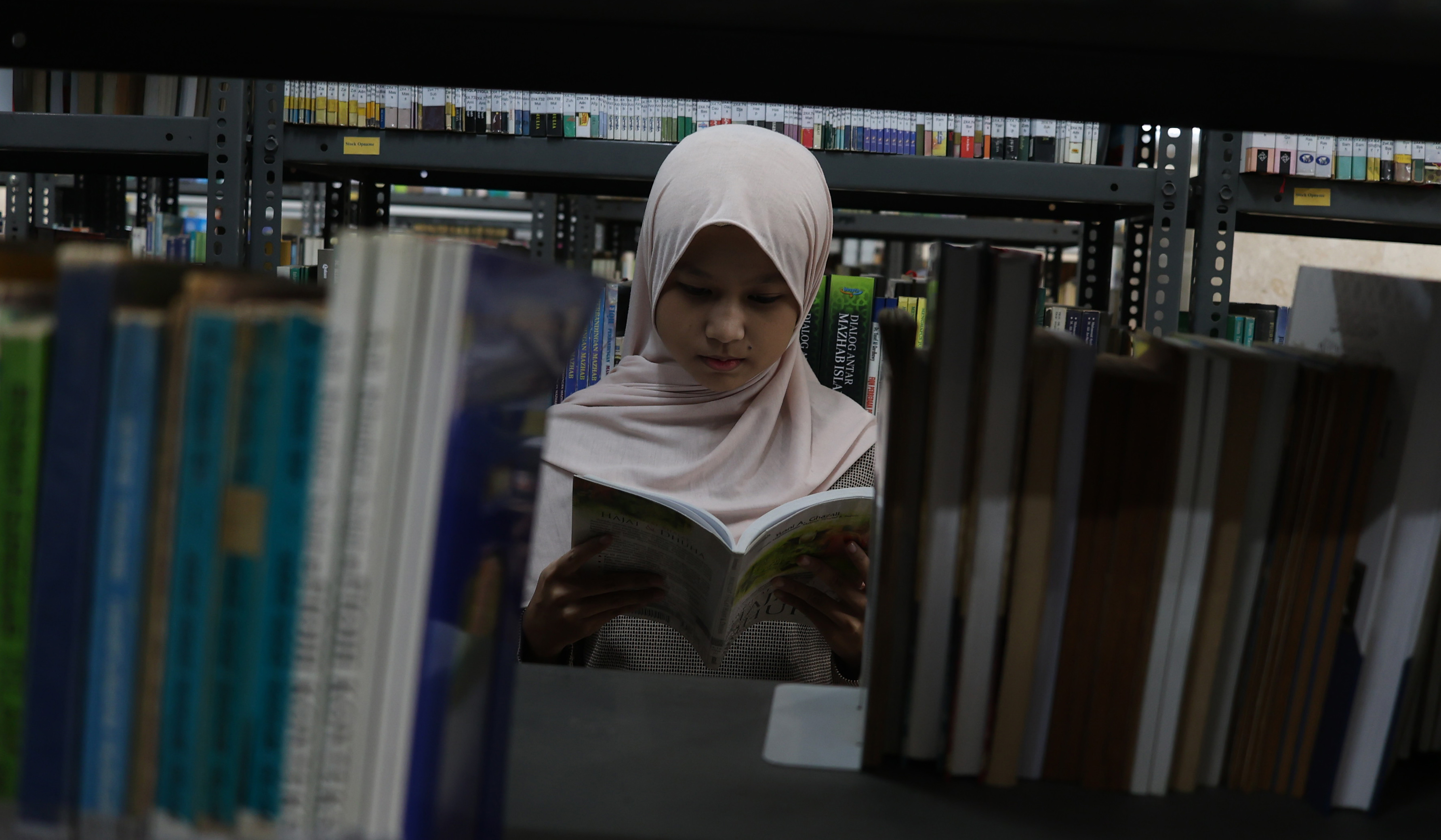 Perpustakaan Masjid Istiqlal. (Agus Priatna/SinPo.id)
