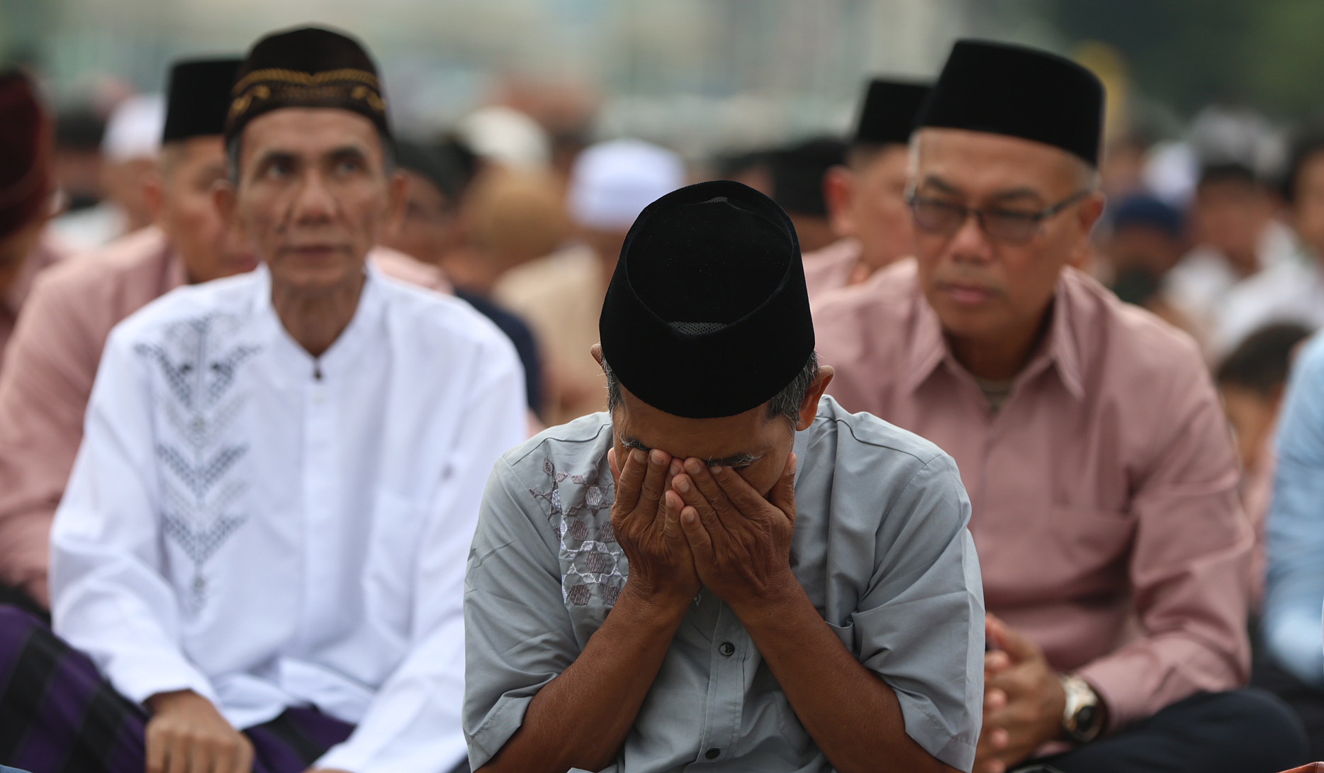 Solat Id di Jatinegara. (Agus Priatna/SinPo.id)