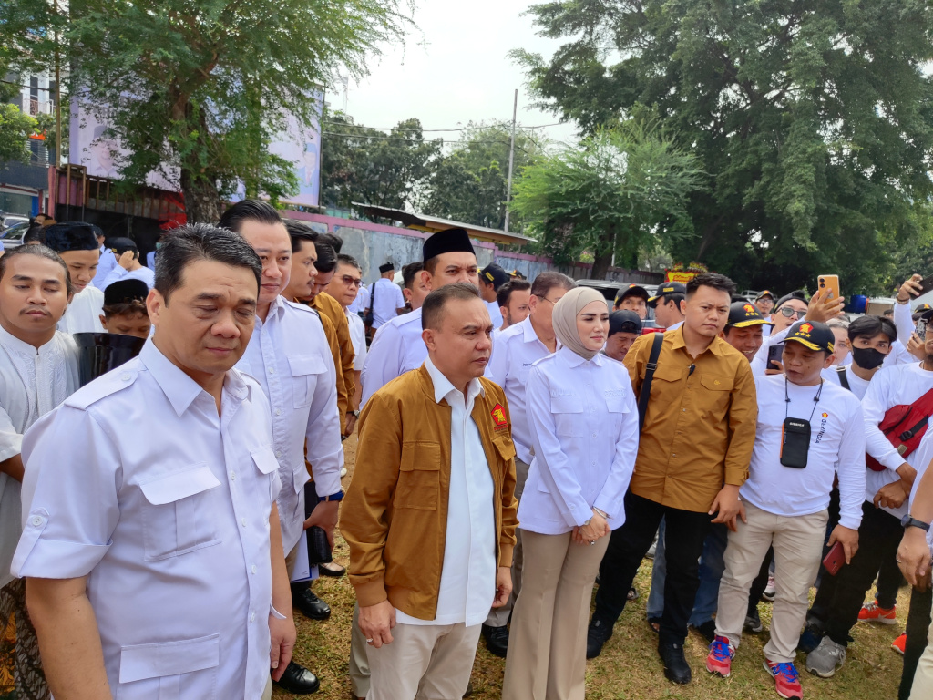 Ketua Harian DPP Partai Gerindra Prof Sufmi Dasco Ahmad menghadiri konsolidasi akbar pengurus partai Gerindra DKI Jakarta Barat (Ashar/SinPo.id)