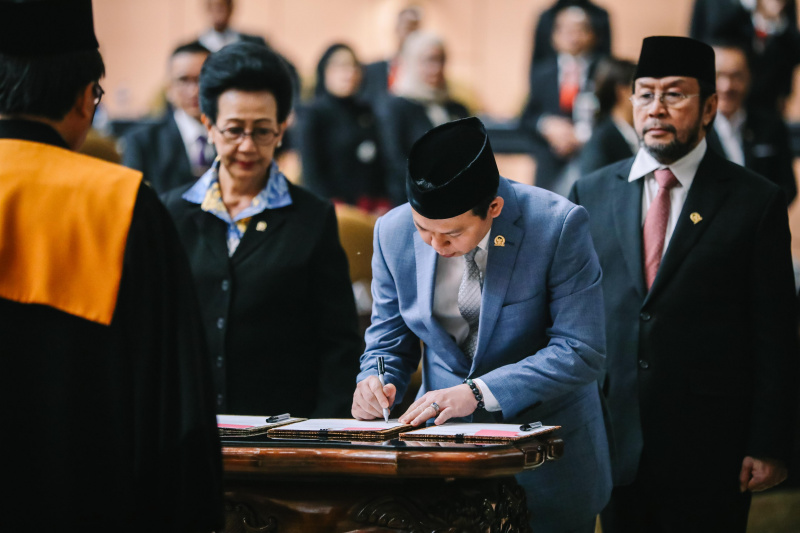 Sultan Najamuddin terpilih sebagai Ketua DPD RI Periode 2024-2029 (Ashar/SinPo.id)