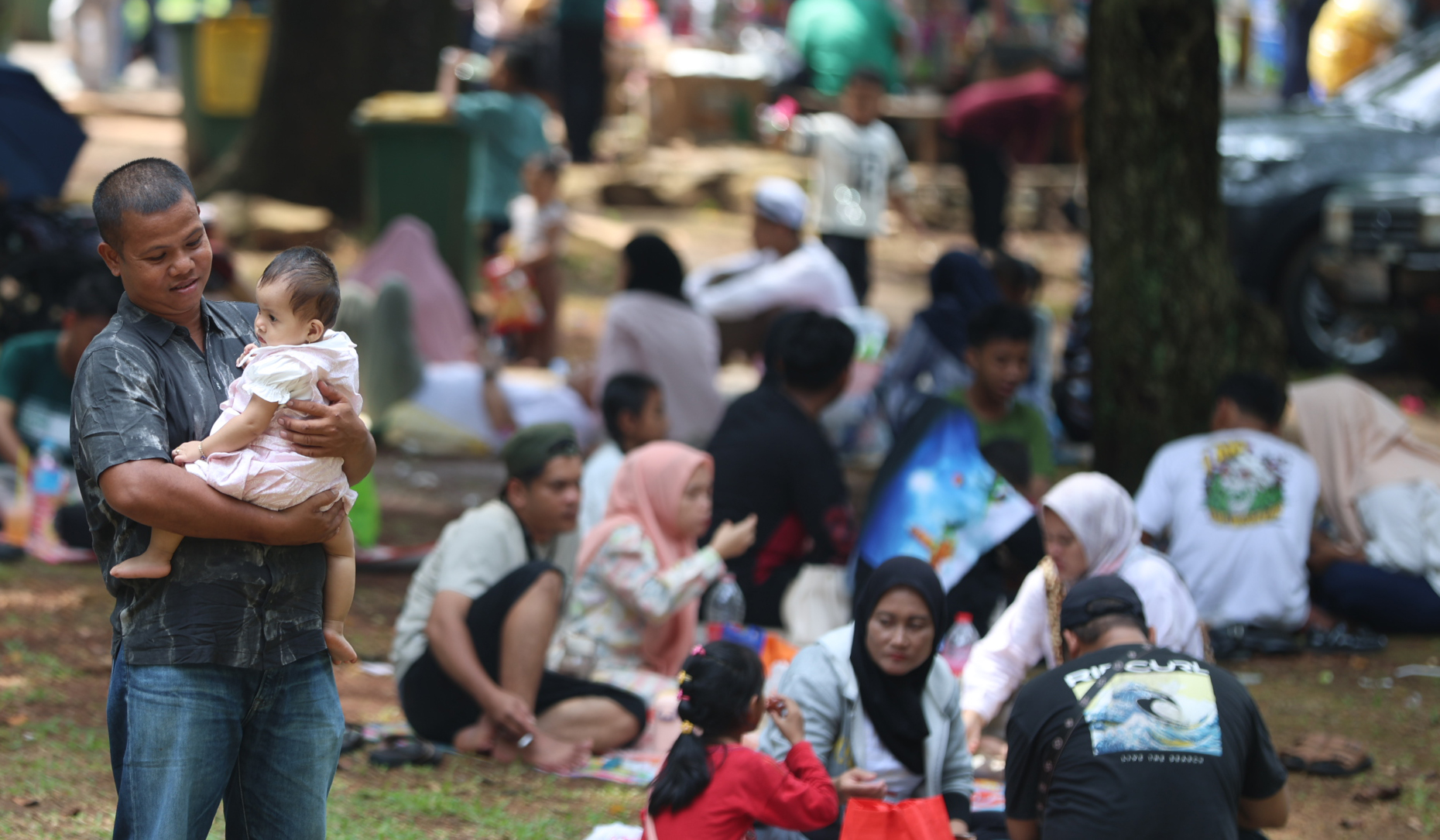 Suasana Taman Margasatwa Ragunan di Jakarta. (Agus Priatna/SinPo.id)