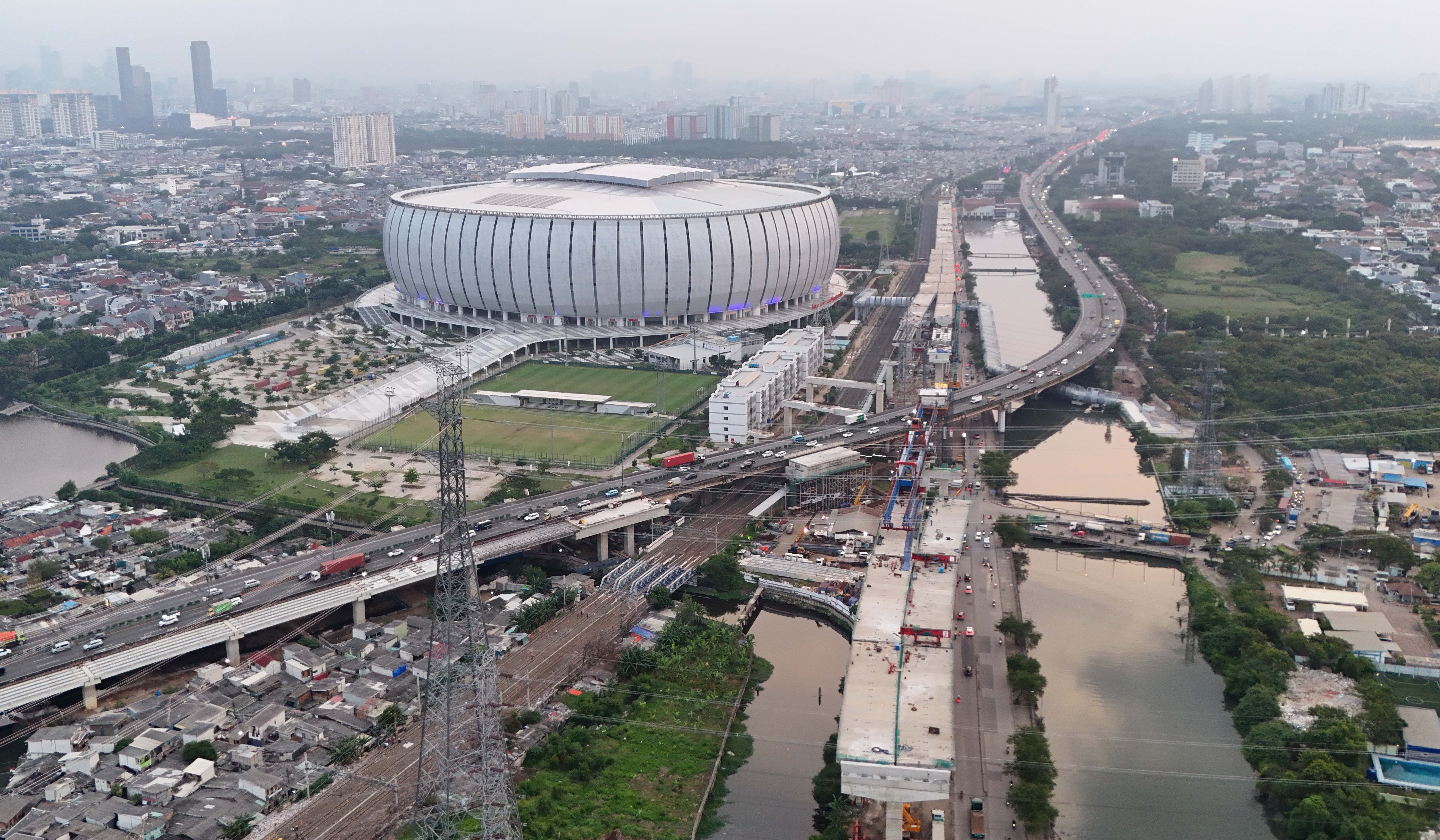 Proyek tol Harbour Road II. (Agus Priatna/SinPo.id)