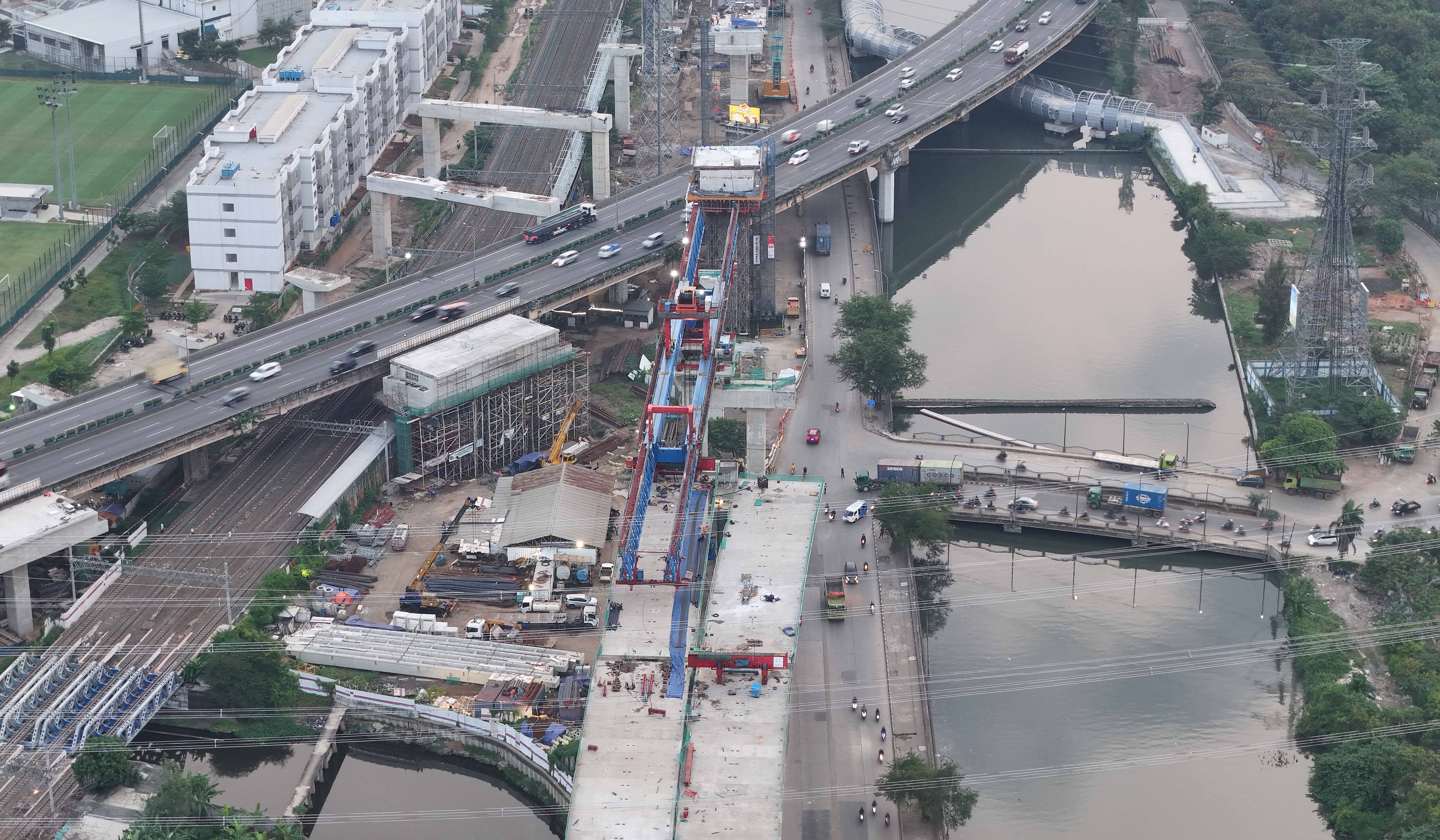 Proyek tol Harbour Road II. (Agus Priatna/SinPo.id)