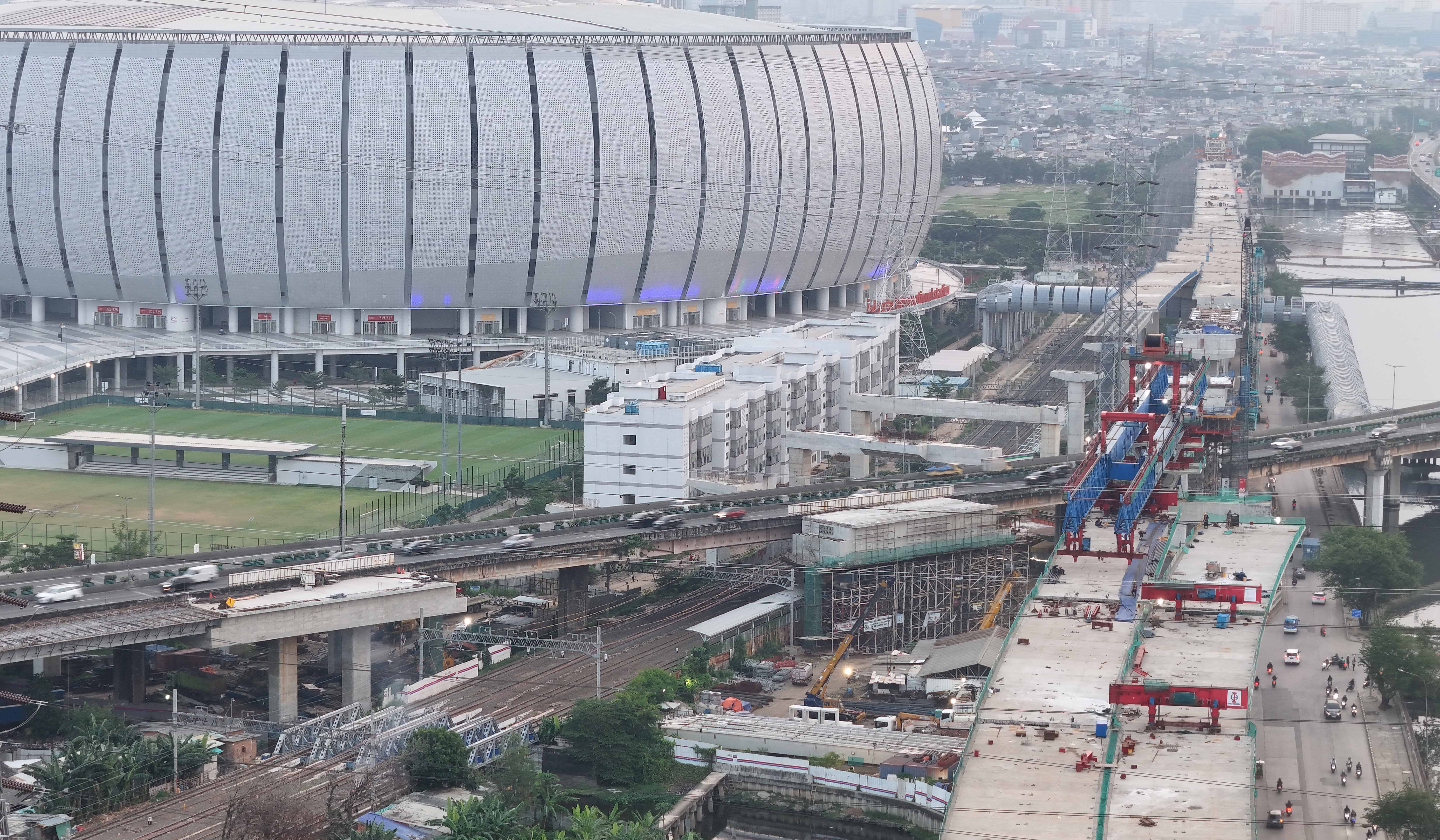 Proyek tol Harbour Road II. (Agus Priatna/SinPo.id)