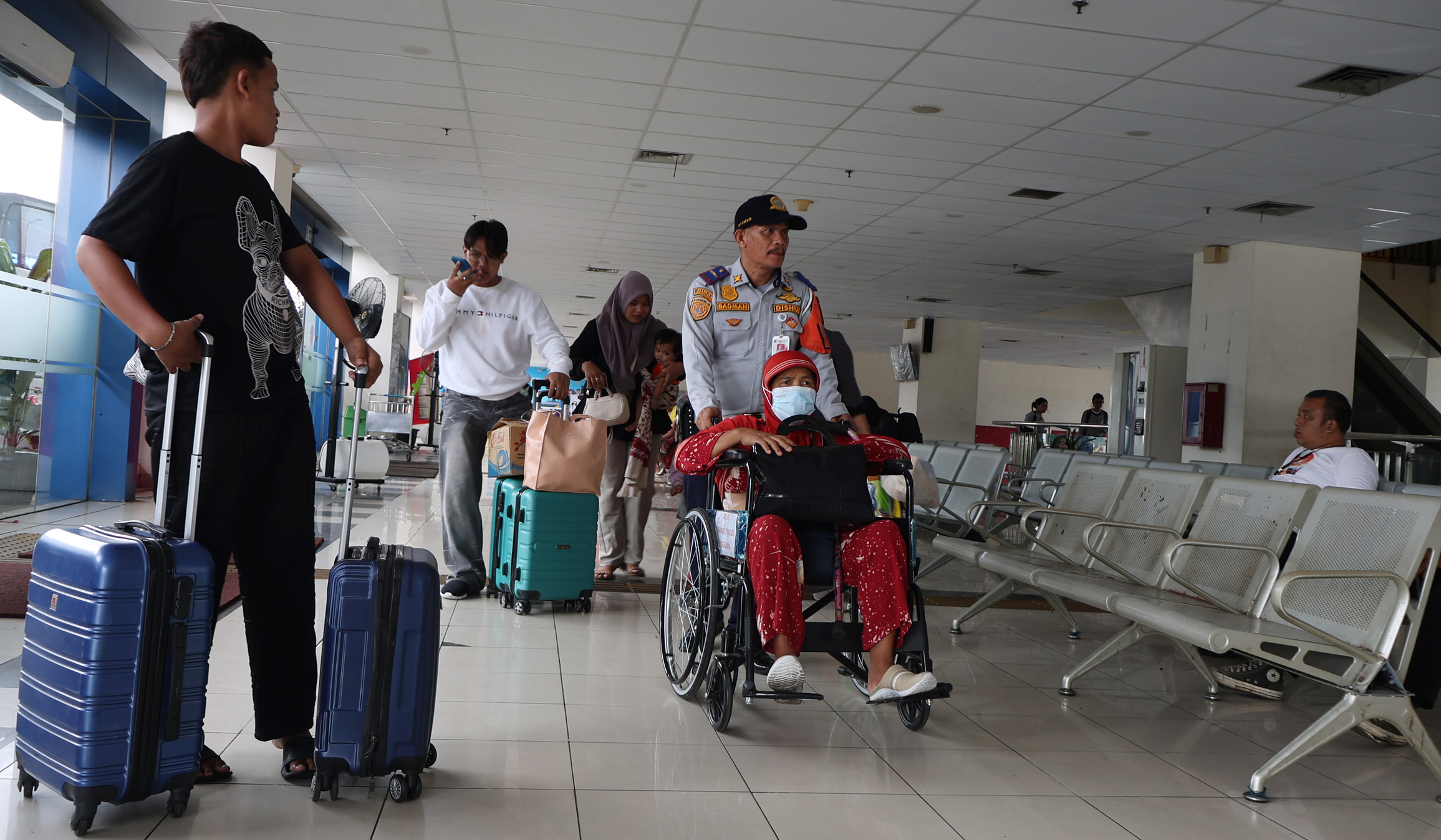 Arus balik Terminal Terpadu Pulo Gebang. (Agus Priatna/SinPo.id)