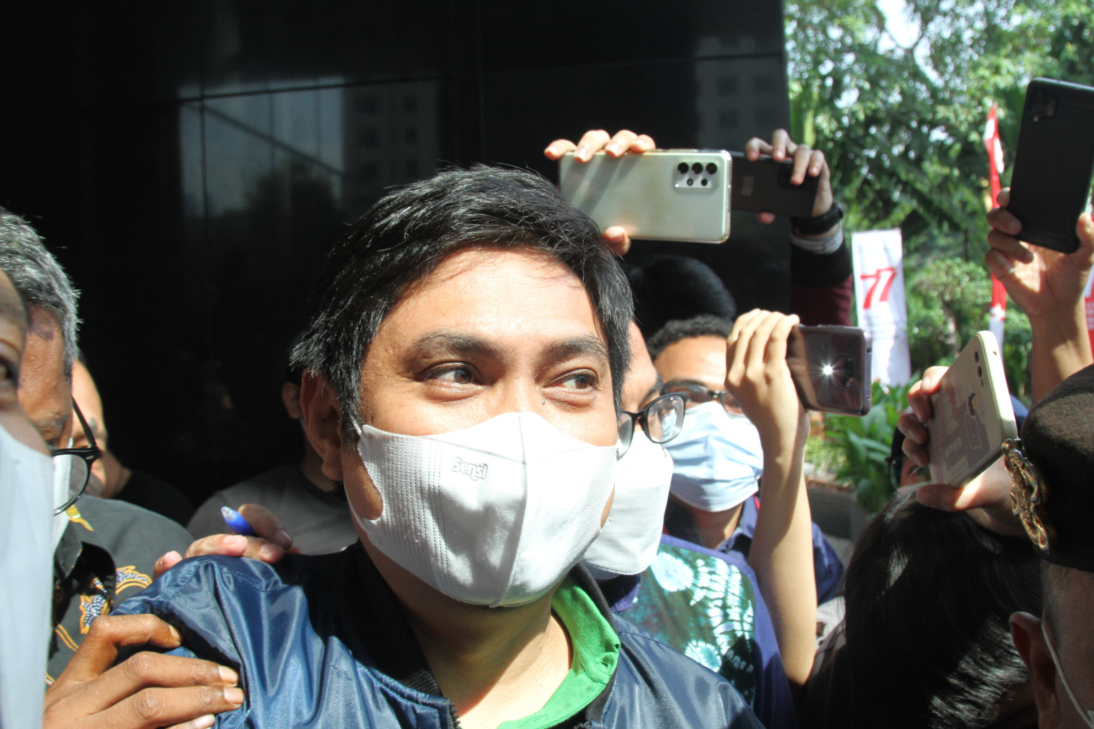 Tersangka Mardani H Maming tiba di KPK (Ashar/SinPo.id)