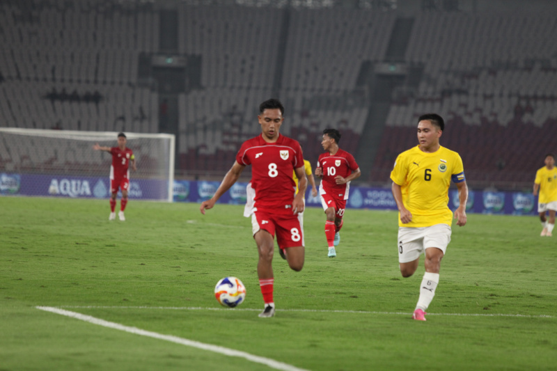 Timnas Indonesia U-23 menang lawan Brunei Darussalam 8-0 dalam penyisihan Grup A Piala AFF U-23 di Stadion Gelora Bung Karno (Ashar/SinPo.id)