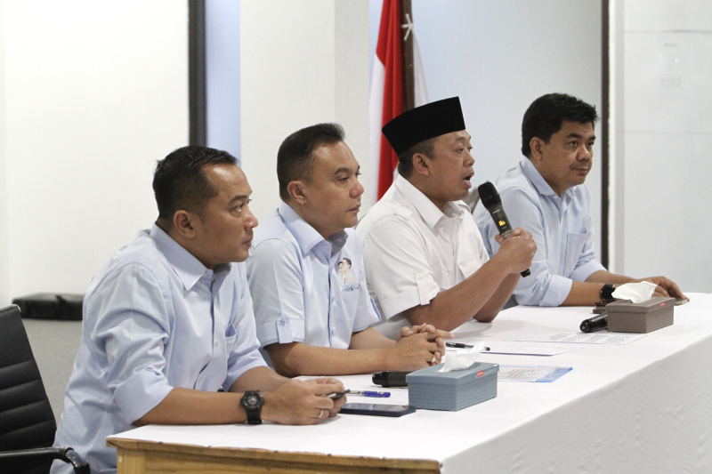 TKN Prabowo-Gibran Gelar Konfrensi pers jelang persiapan penetapan Capres-Cawapres (Ashar/SinPo.id)