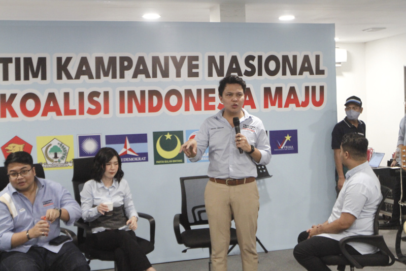 TKN Prabowo-Gibran gelar diskusi tema"CUAN" dimana anak muda harus kreatif dan inovatif (Ashar/SinPo.id)