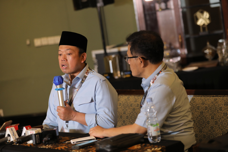TKN Prabowo-Gibran gelar konferensi pers usai menjalani debat di KPU (Ashar/SinPo.id)