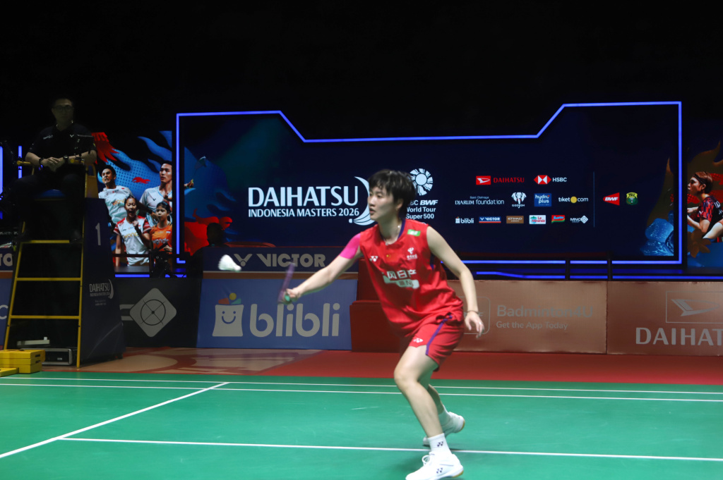 Tunggal Putri China Chun Yu Fei berhasil mengalahkan Pitchamon Thailand di Final Daihatsu Indonesia Master 2026 (Ashar/SinPo.id)