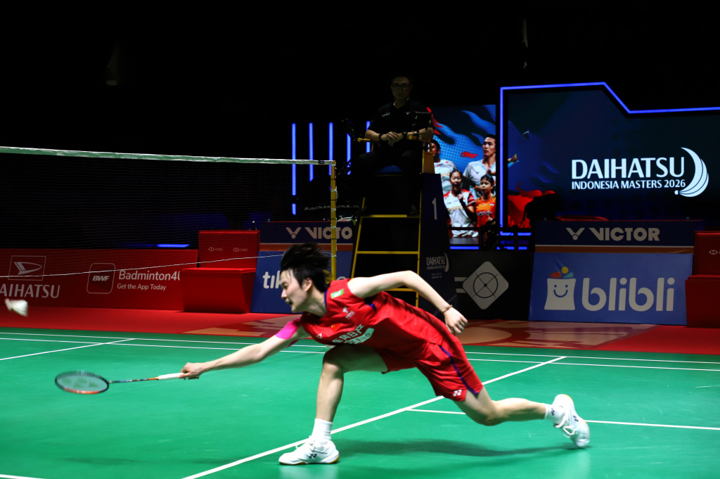 Tunggal Putri China Chun Yu Fei berhasil mengalahkan Pitchamon Thailand di Final Daihatsu Indonesia Master 2026 (Ashar/SinPo.id)