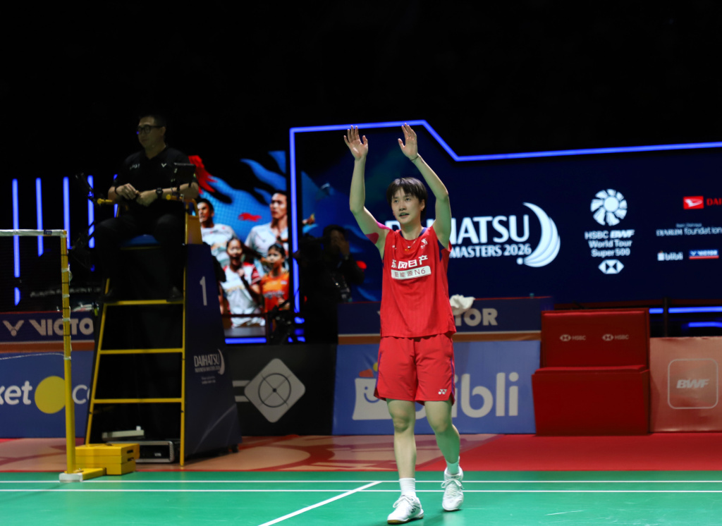 Tunggal Putri China Chun Yu Fei berhasil mengalahkan Pitchamon Thailand di Final Daihatsu Indonesia Master 2026 (Ashar/SinPo.id)
