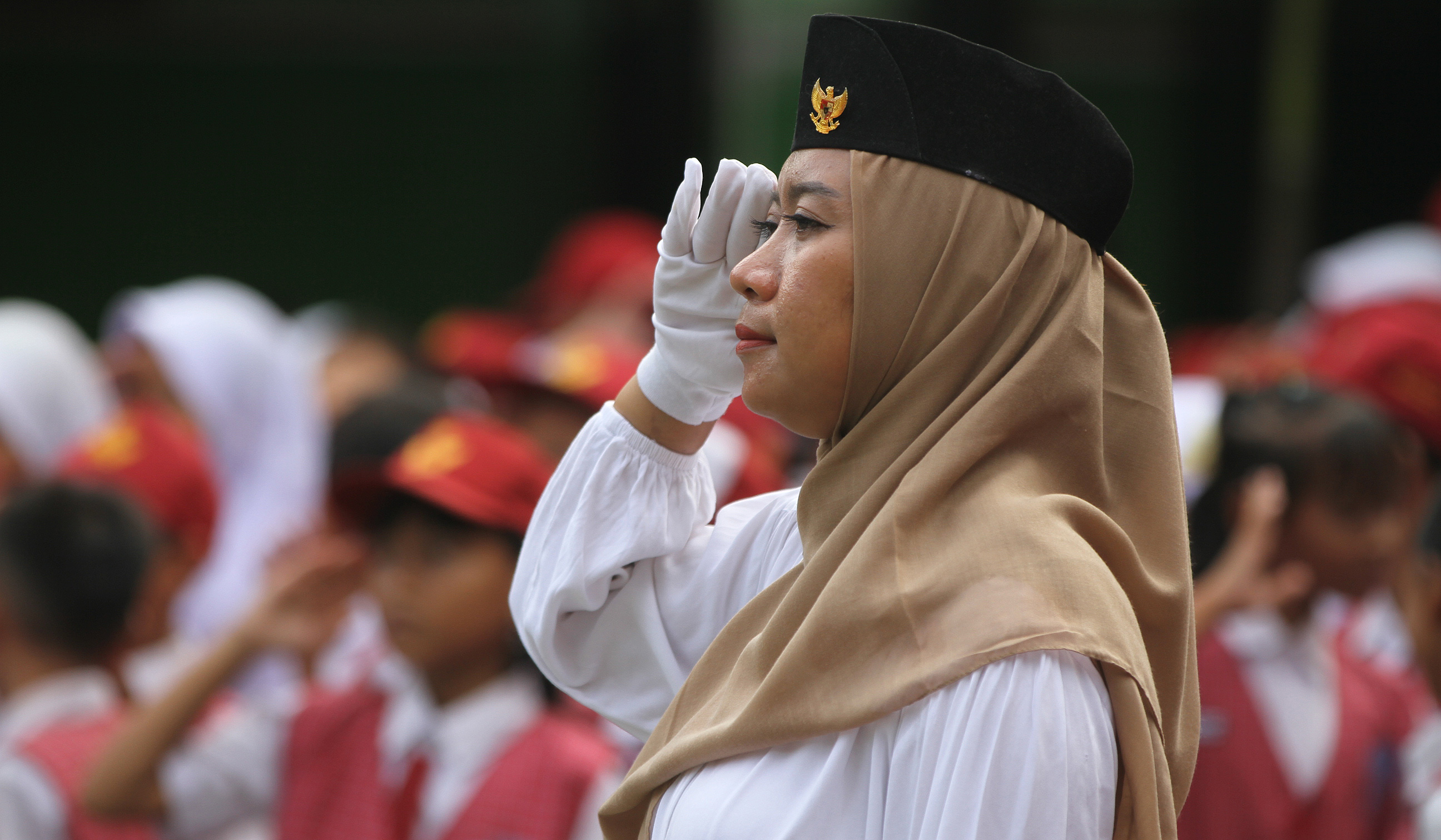 Peringatan Hari Guru Nasional. (Agus Priatna/SinPo.id)