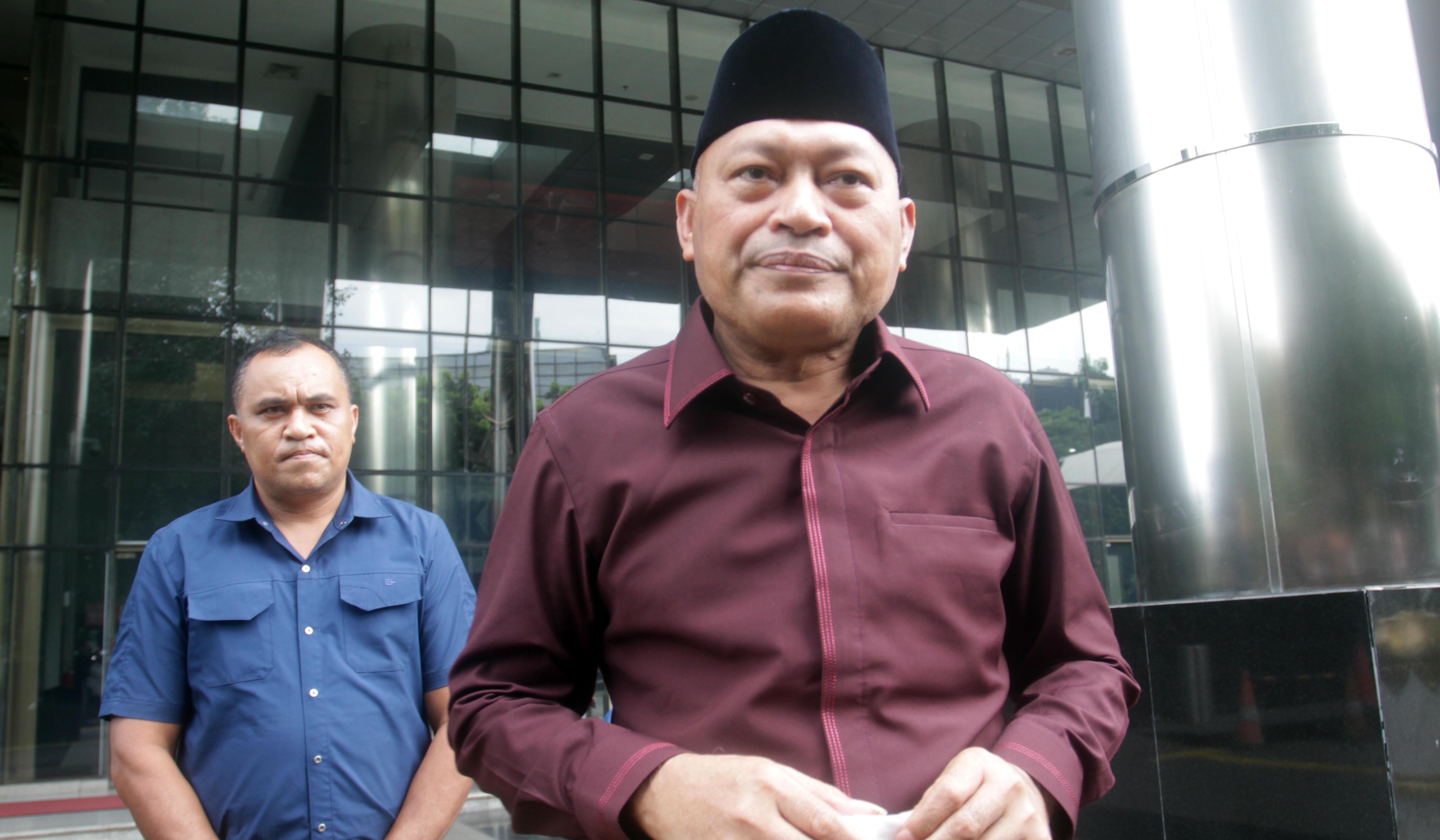 Wagub Malut, Sarbin Sehe, sambangi KPK. (Agus Priatna/SinPo.id)