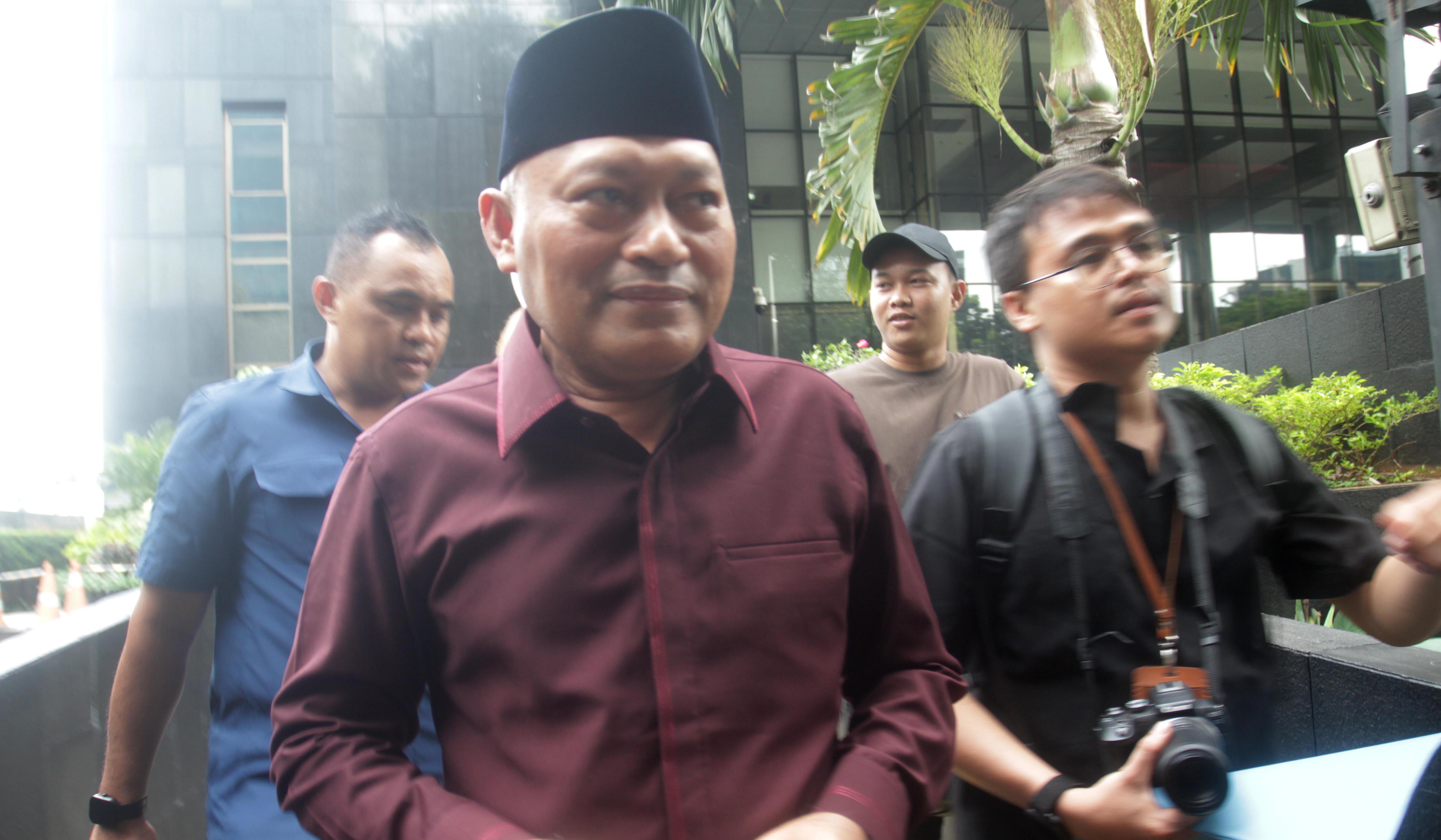 Wagub Malut, Sarbin Sehe, sambangi KPK. (Agus Priatna/SinPo.id)