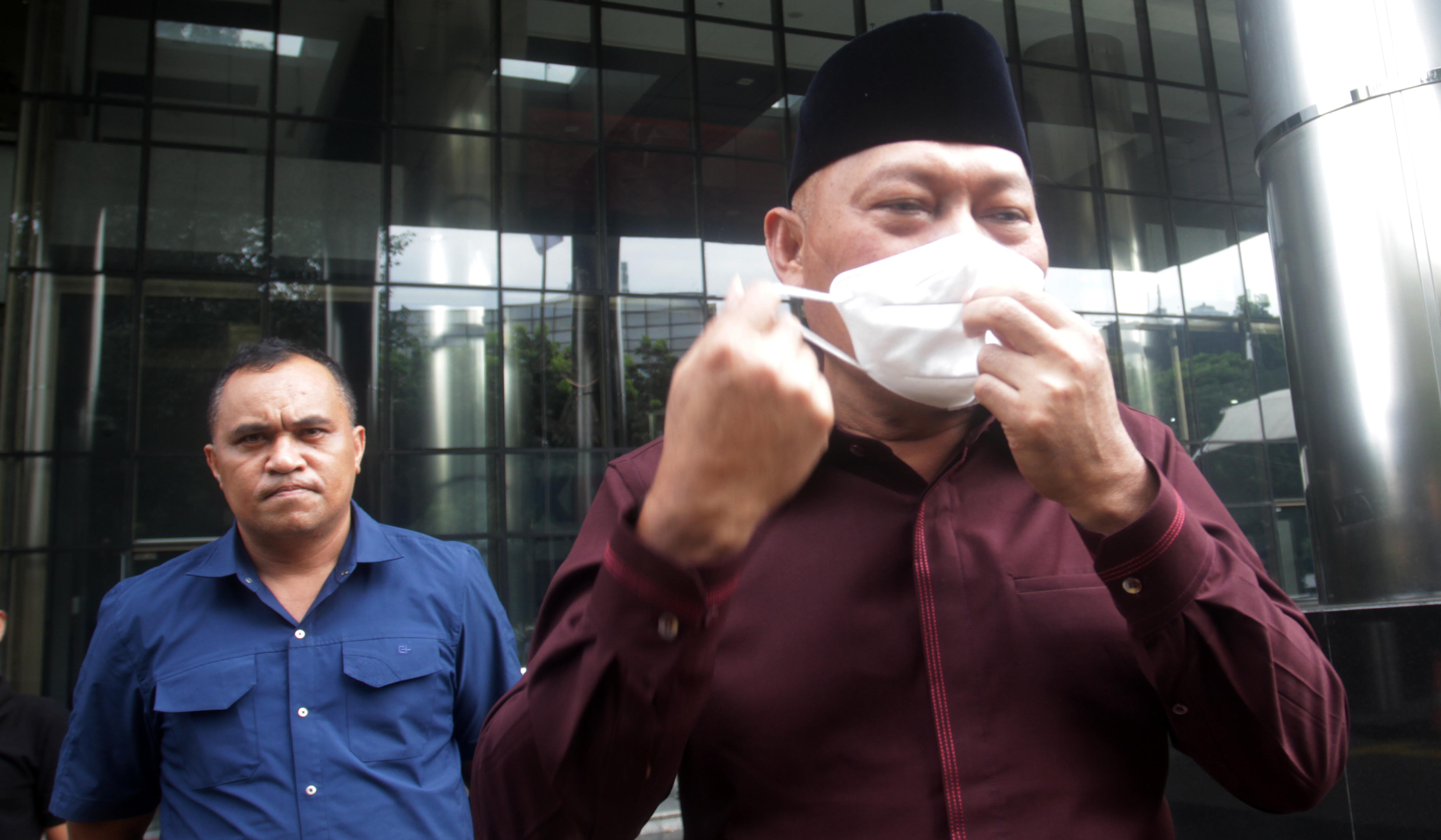 Wagub Malut, Sarbin Sehe, sambangi KPK. (Agus Priatna/SinPo.id)