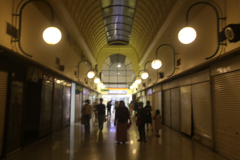 Wajah baru terowongan Blok M Hub yang menghubungkan Terminal dan Stasiun MRT Blok M (Ashar/SinPo.id)