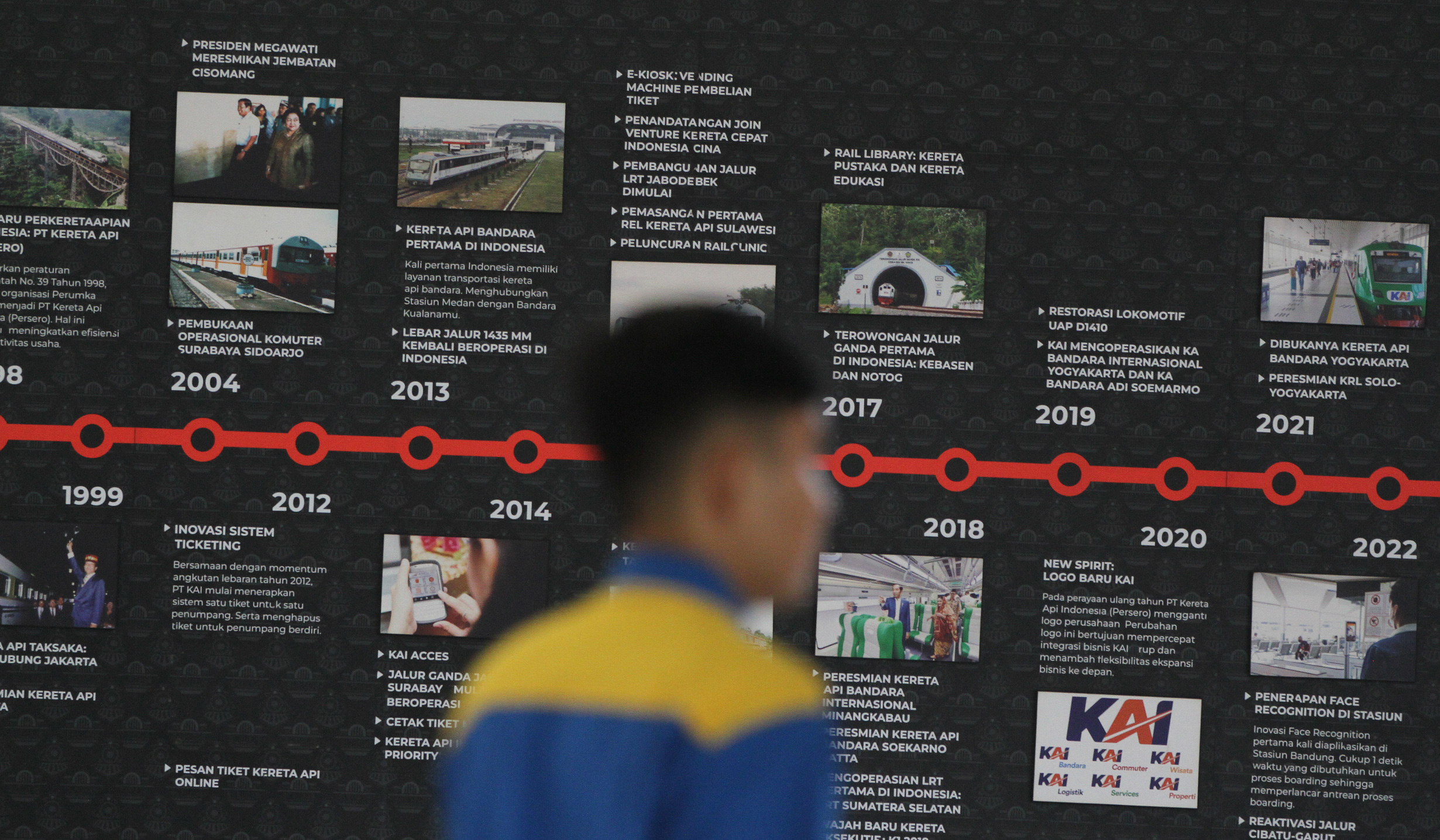 Suasana Stasiun Kereta Cepat Halim. (Agus Priatna/SinPo.id)