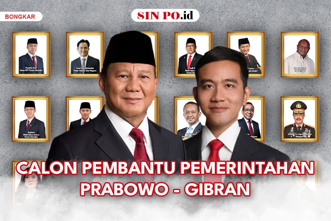 Calon Pembantu Pemerintahan Prabowo - Gibran