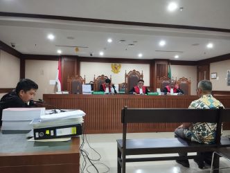 Sidang tuntutan Windi Purnama di Pengadilan Tipikor (SinPo.id/ David)